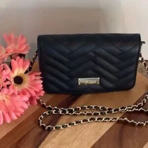 Bebe Sophia Crossbody Small/Black clutch with chain strap